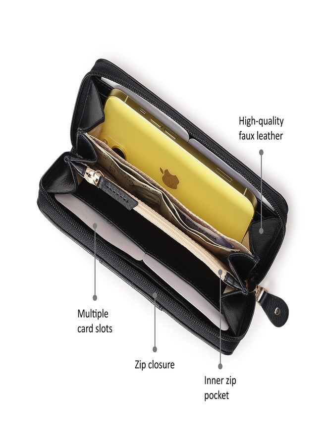 Fastrack Zip Around Wallet for Women, Girls and Ladies | with Multiple Card Holders | Ladies Purse Handbag | Wallets for Daily Casual Use | Trendy and Compact Wallets - Image 3